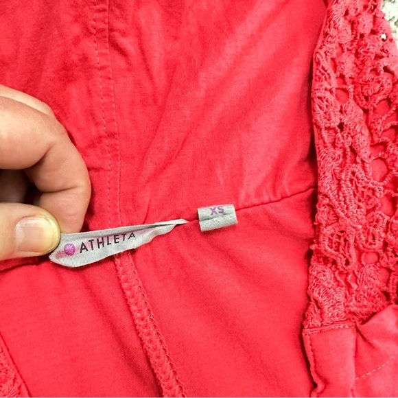 Athleta Carried Away Dress Crochet Hooded XS - Picture 6 of 8